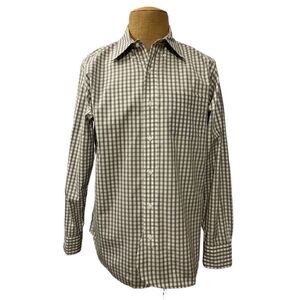 Brooks Brothers Black Fleece Thom Browne Gray White‎ Gingham Cotton Size BB1